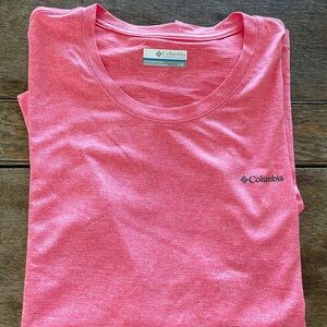Columbia Pink Heather Tee (Women’s L)